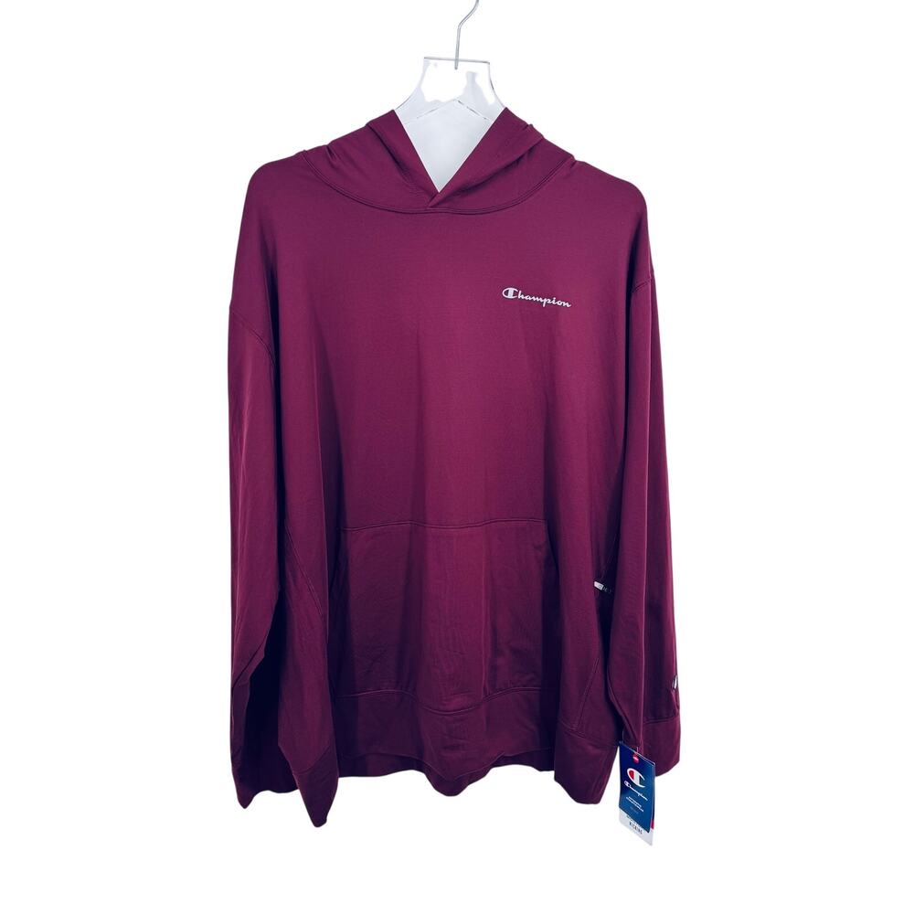 Champion City Sport hoodie men's XL pullover lightweight sweatshirt maroon red